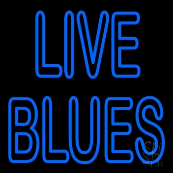 Blue Live Blues Neon Sign