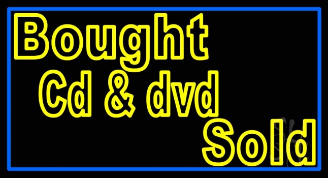 Bought Cd And Dvd Sold Neon Sign