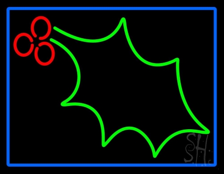 Christmas Holly Neon Sign