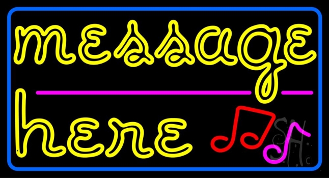 Custom Musical Note Neon Sign