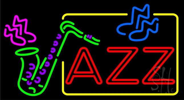 Custom Saxophone Jazz 2 Neon Sign