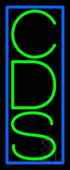 Double Stroke Red Cds Neon Sign