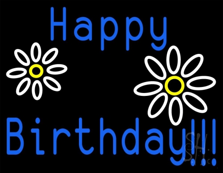 Happy Birthday Neon Sign