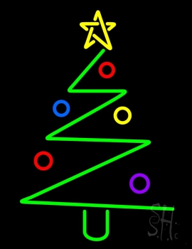 Logo Christmas Tree Neon Sign
