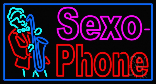 Man Playing Saxophone Neon Sign