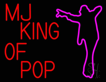 Mj King Of Pop Neon Sign