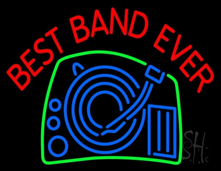 Red Best Band Ever Neon Sign