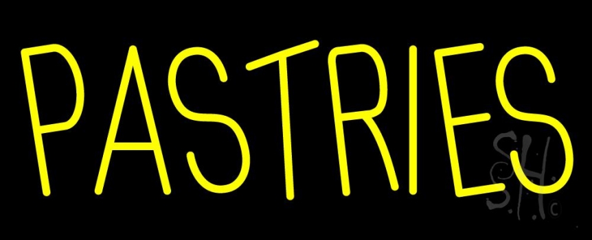 Yellow Pastries Neon Sign