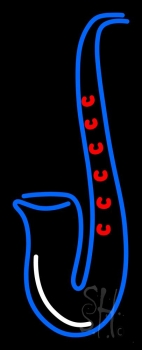 Saxophone Logo Neon Sign