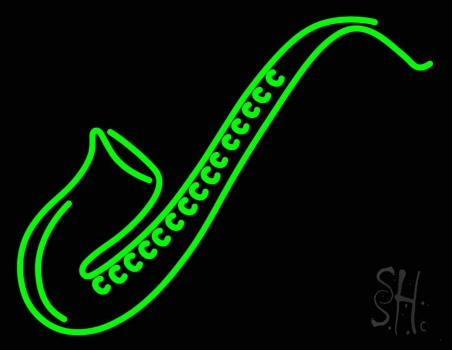 Saxophone Logo Neon Sign
