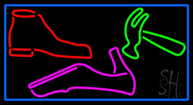 Shoe Repair Heels Neon Sign
