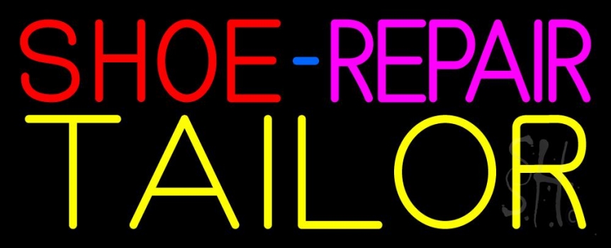 Shoe Repair Tailor Neon Sign