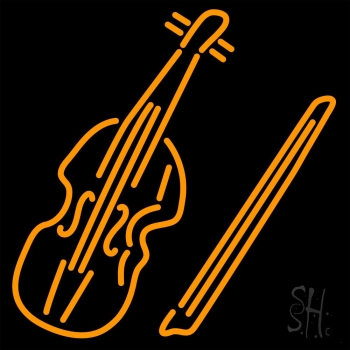 Violin Neon Sign