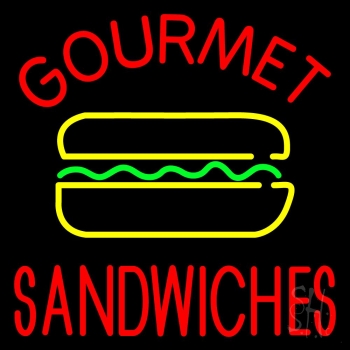 Gourmet Sandwiches Neon Sign