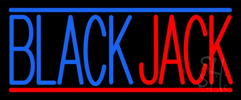 Blackjack Poker Neon Neon Sign