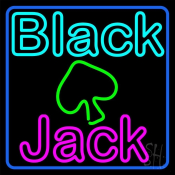 Blackjack Poker Neon Neon Sign