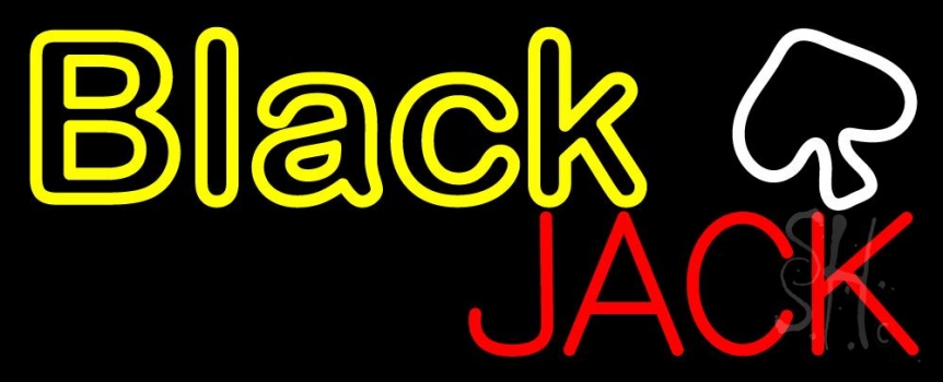Blackjack Poker Neon Neon Sign