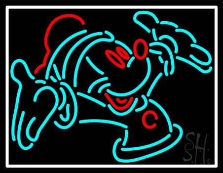 Christmas Mickey Mouse Neon Sign