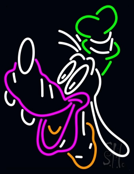 Goofy Laughing Neon Sign
