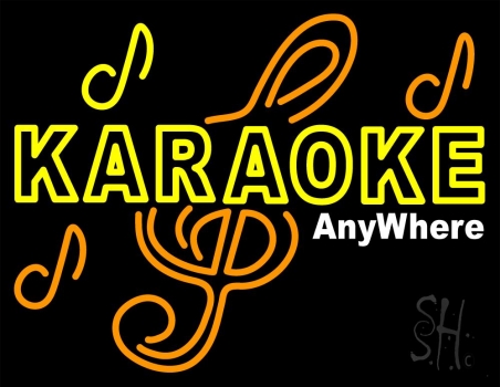 Karaoke Anywhere Neon Sign