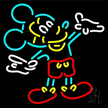 Mickey Mouse Logo Neon Sign