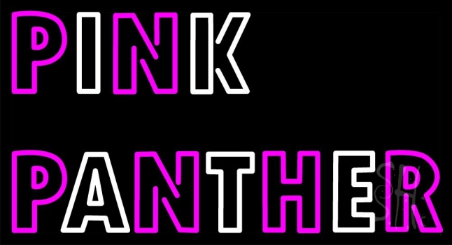 Pink Panther Neon Sign