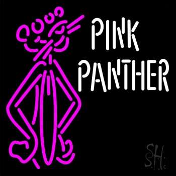 Pink Panther Standing Neon Sign