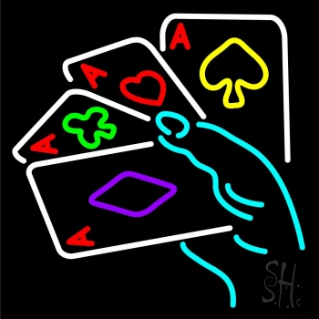 Poker Ace Lucky Beer Bar Neon Sign