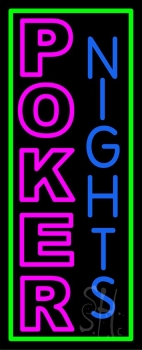 Poker Nights Game Bar Pub Gift Neon Sign