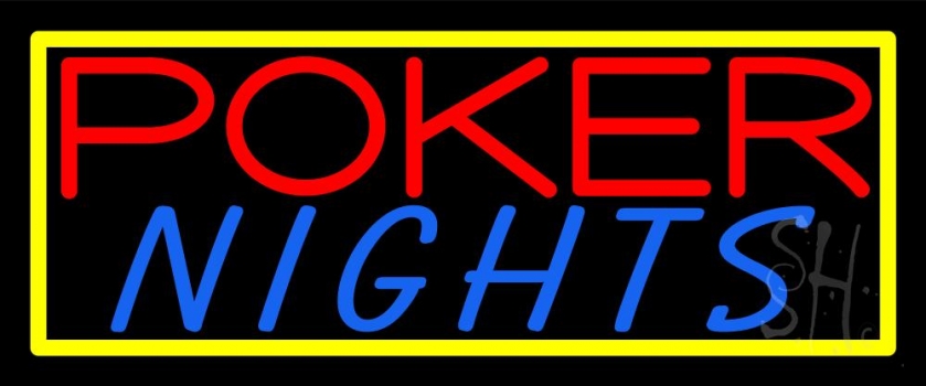 Poker Nights Game Bar Pub Gift Neon Sign