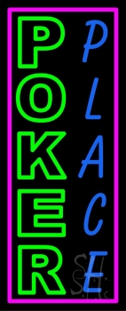 Poker Place Neon Sign