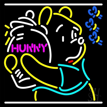 Pooh Loves Honey Neon Sign