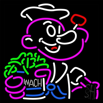 Popeye Spinach Neon Sign