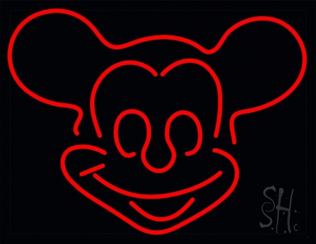 Red Mickey Neon Sign