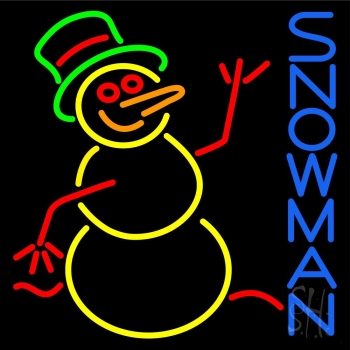 Snowman Neon Sign
