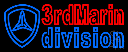 3rd Marine Division Neon Sign