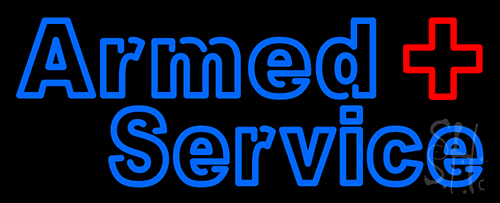 Armed Service Neon Sign