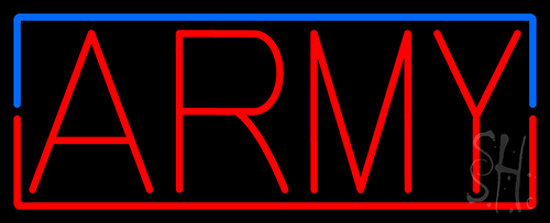 Army Neon Sign