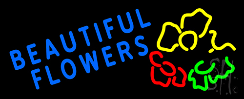 Beautiful Flowers Neon Sign