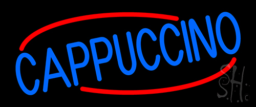 Blue Cappuccino Neon Sign