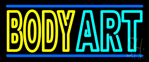 Body Art Neon Sign