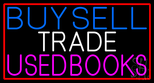 Buy Sell Trade Used Books Neon Sign