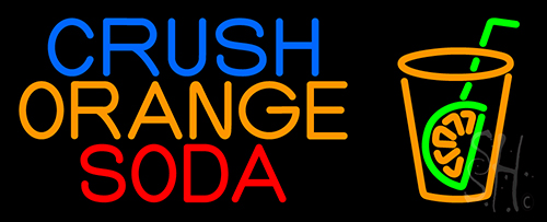Crush Orange Soda Neon Sign