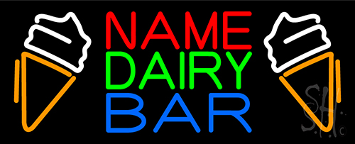 Custom Dairy Bar Neon Sign