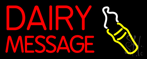 Custom Dairy With Logo Neon Sign