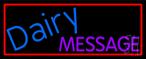 Custom Purple Dairy Neon Sign