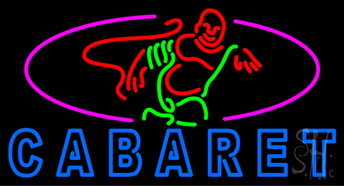 Double Stroke Cabaret Logo Neon Sign