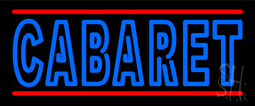 Double Stroke Cabaret Neon Sign