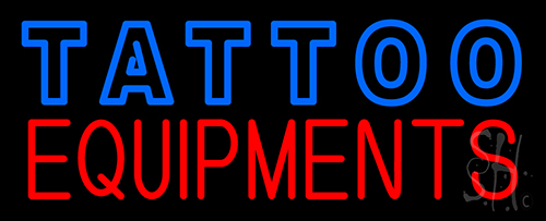 Double Stroke Tattoo Equipment Neon Sign
