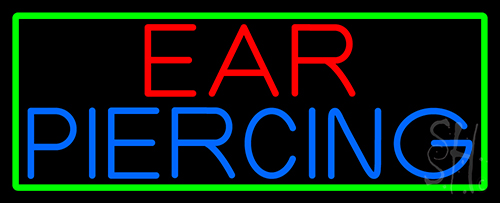 Ear Piercing Neon Sign